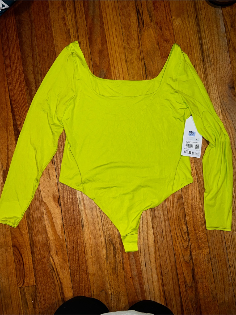 lululemon athletica Neon Lime Long-Sleeve Bodysuit